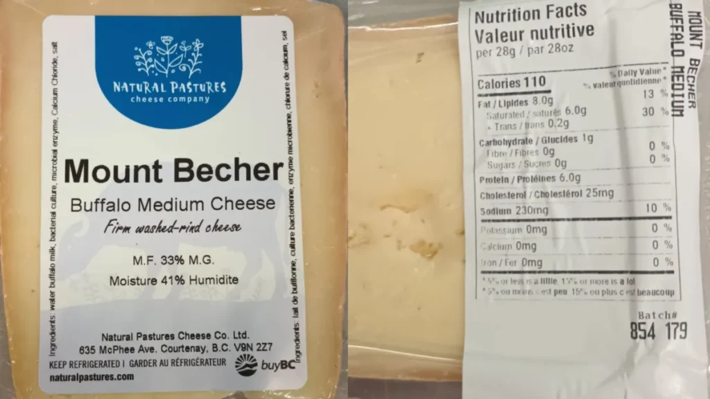 Courtenay Cheese Recalled for Possible Listeria Contamination