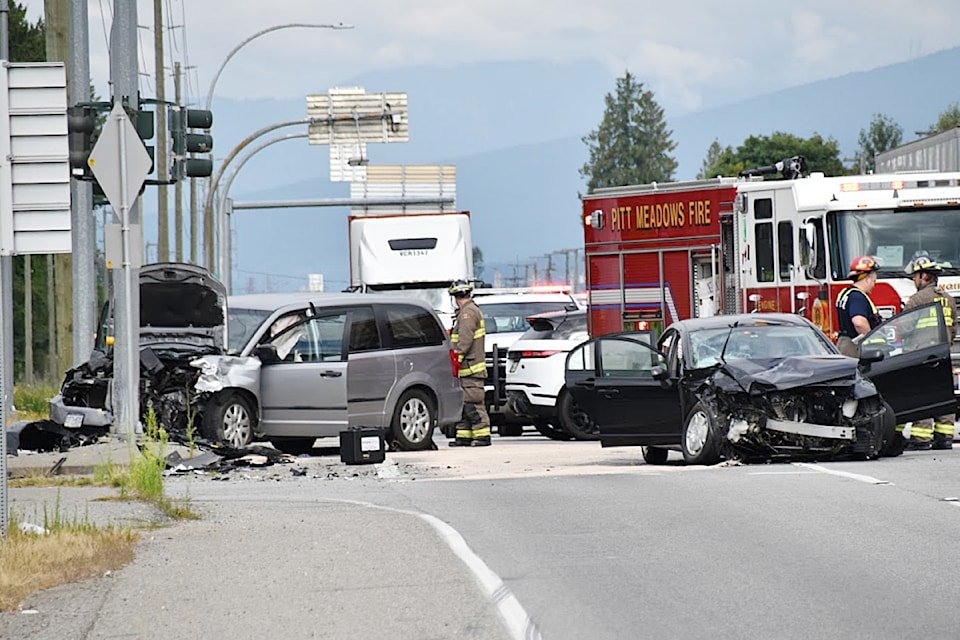 Pitt Meadows Crash Sends Several to Hospital Pitt Meadows Crash Sends Several to Hospital