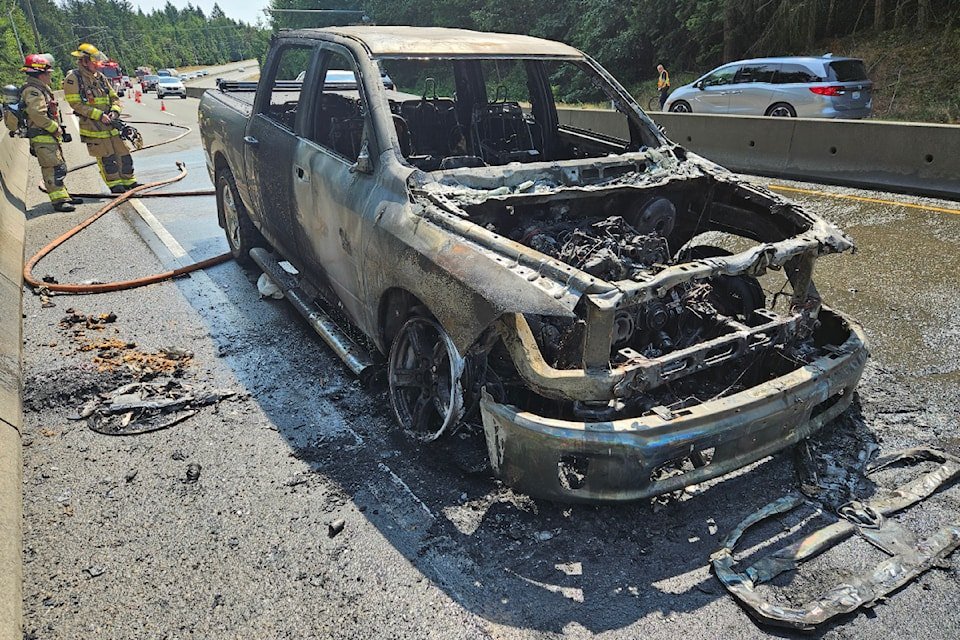 Truck Fire Shuts Down Highway Truck Fire Shuts Down Highway